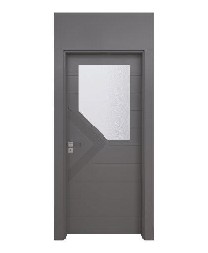 BY-159V Porte intérieure Laqué Vitrée